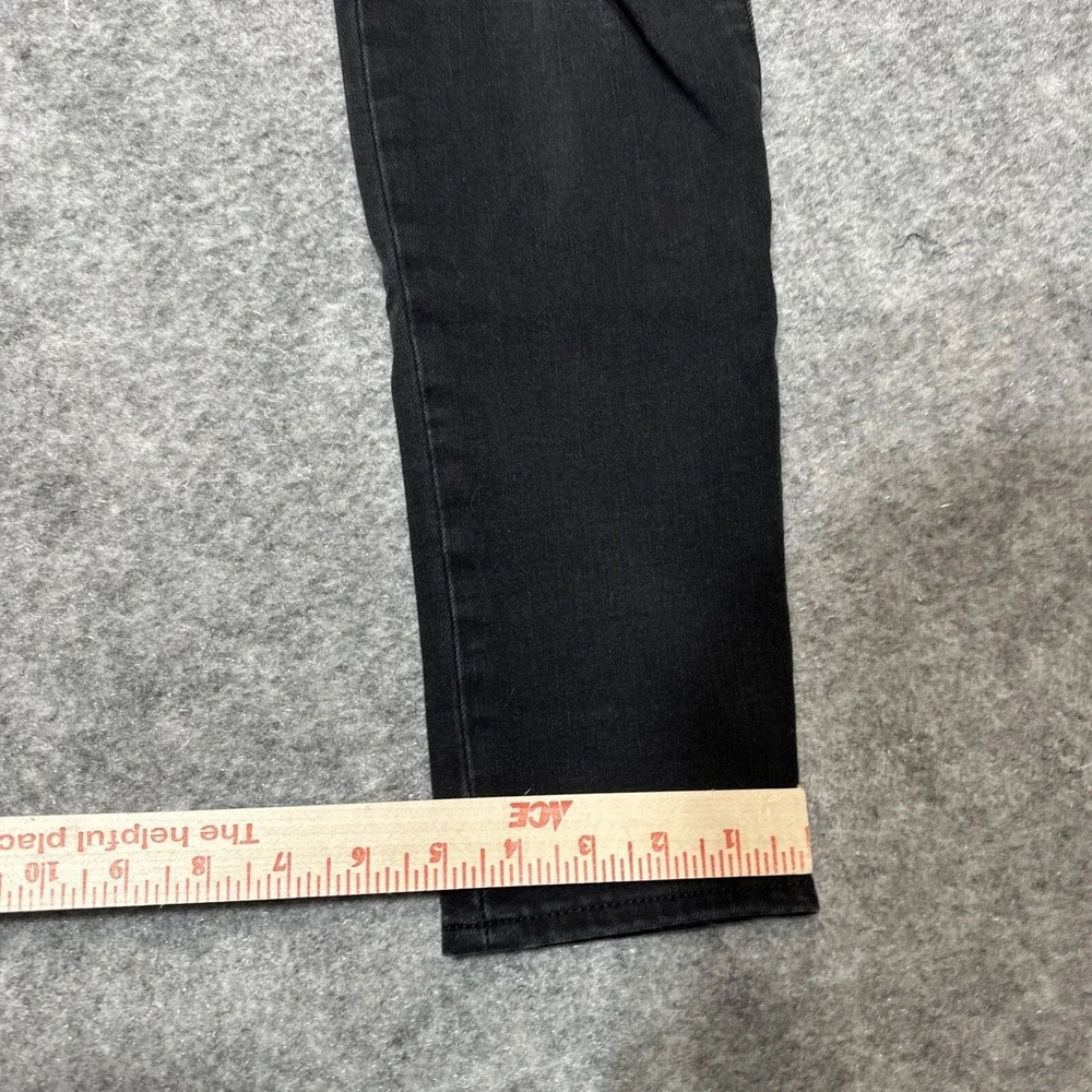 Gap 1969 True Skinny Jeans Women's Size 30L‎ Long Black Distressed Denim